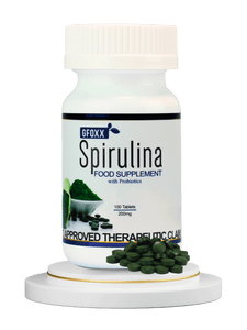 GFOXX Spirulina with Probiotics 100 TABLETS PER BOTTLE