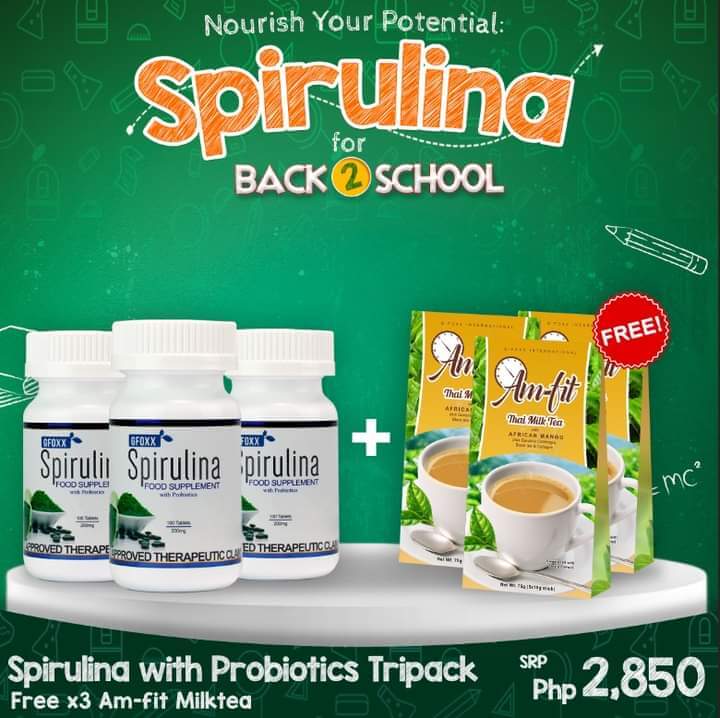 GFOXX Spirulina With Probiotics Tripack